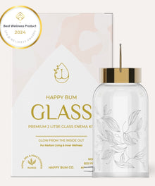 NEW MODEL - Happy Bum Glass - Premium Enema Kit